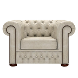 Classic Chesterfield Armchair Etna Cream