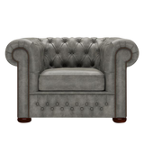 Classic Chesterfield Armchair Etna Grey