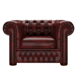 Classic Chesterfield Armchair Etna Red