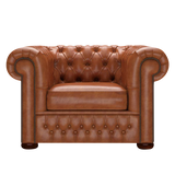 Classic Chesterfield Armchair Old English Bruciato