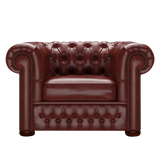 Classic Chesterfield Armchair Old English Chestnut