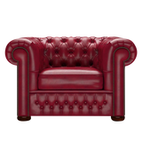 Classic Chesterfield Armchair Old English Gamay
