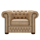 Classic Chesterfield Armchair Old English Parchment