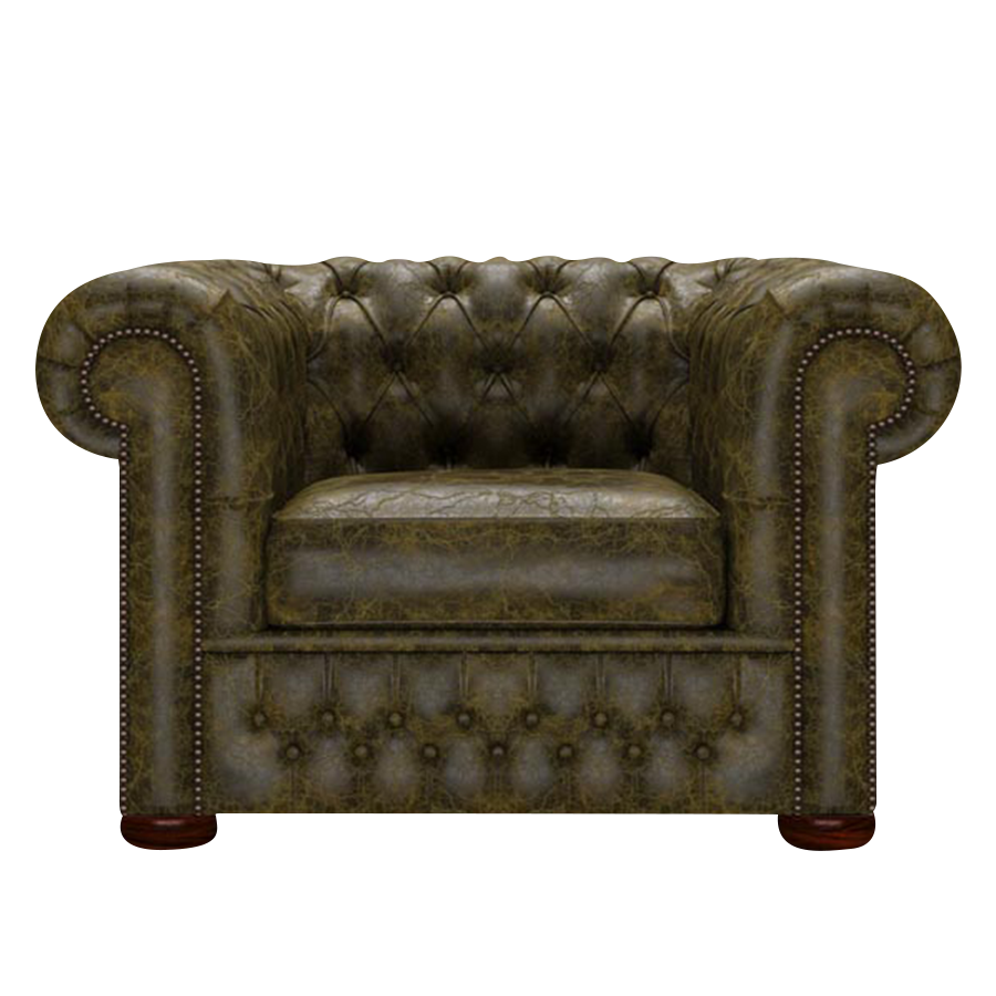 Classic Chesterfield Armchair Tudor Birch