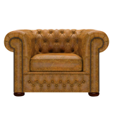 Classic Chesterfield Armchair Tudor Mustard