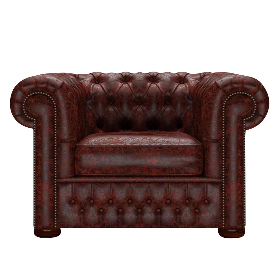 Classic Chesterfield Armchair Tudor Oxblood