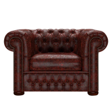 Classic Chesterfield Armchair Tudor Oxblood