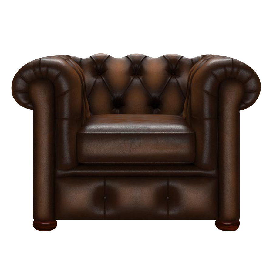 Conway Chesterfield Armchair Antique Autumn Tan