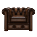 Conway Chesterfield Armchair Antique Autumn Tan
