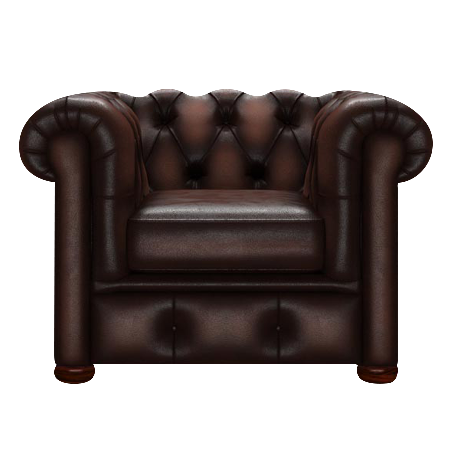 Conway Chesterfield Armchair Antique Brown