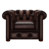 Conway Chesterfield Armchair Antique Brown