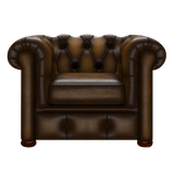 Conway Chesterfield Armchair Antique Gold