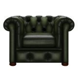 Conway Chesterfield Armchair Antique Green