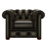 Conway Chesterfield Armchair Antique Olive