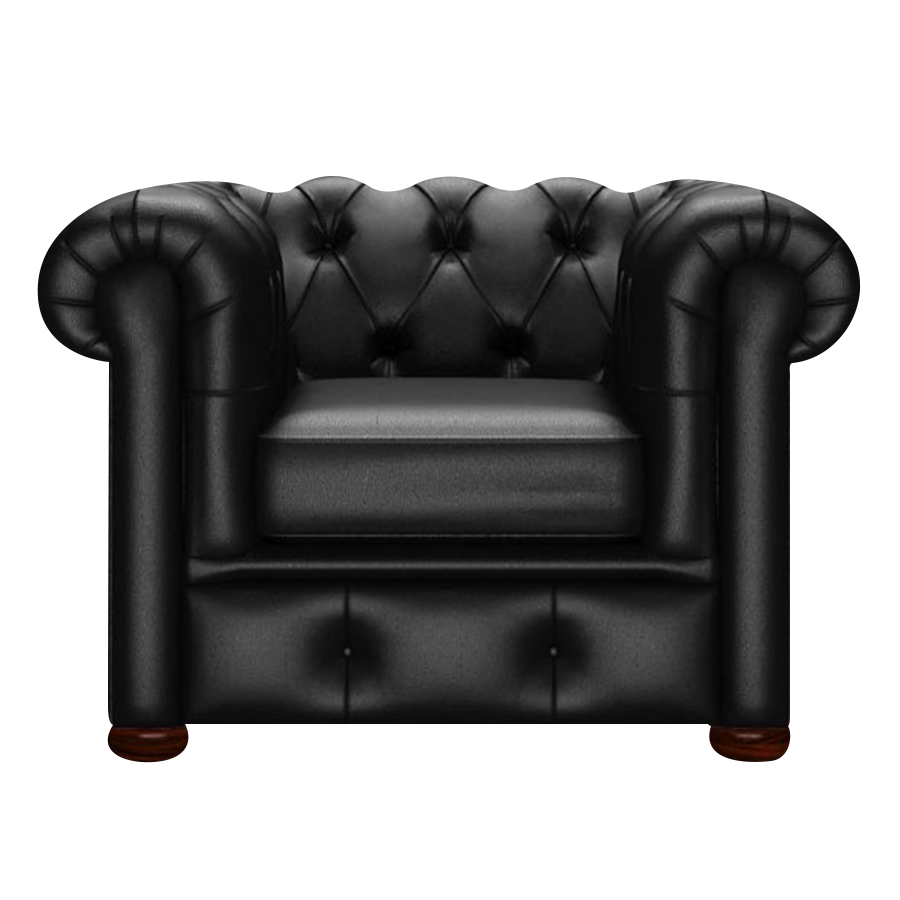 Conway Chesterfield Armchair Birch Black