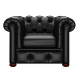 Conway Chesterfield Armchair Birch Black