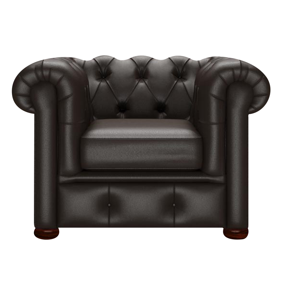 Conway Chesterfield Armchair Birch Brown