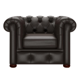 Conway Chesterfield Armchair Birch Brown