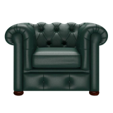 Conway Chesterfield Armchair Birch Forest Green