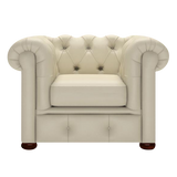 Conway Chesterfield Armchair Birch Ivory