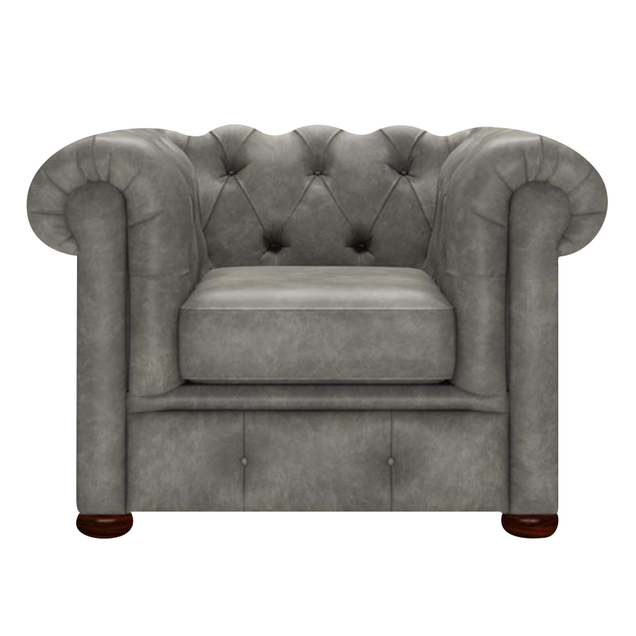 Conway Chesterfield Armchair Etna Grey
