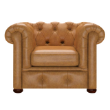 Conway Chesterfield Armchair Old English Buckskin
