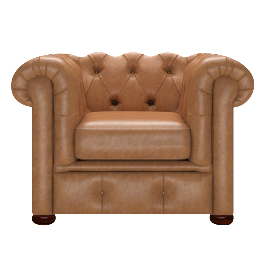 Conway Chesterfield Armchair Old English Tan