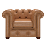 Conway Chesterfield Armchair Old English Tan