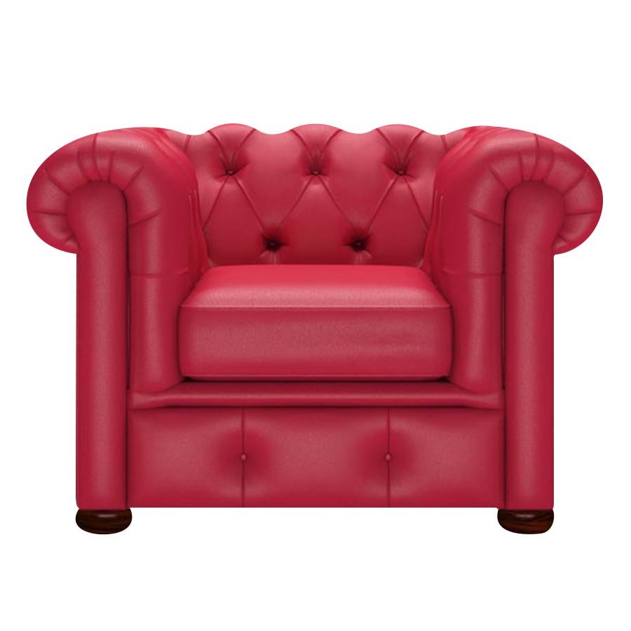 Conway Chesterfield Armchair Shelly Flame Red