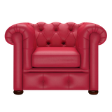 Conway Chesterfield Armchair Shelly Flame Red