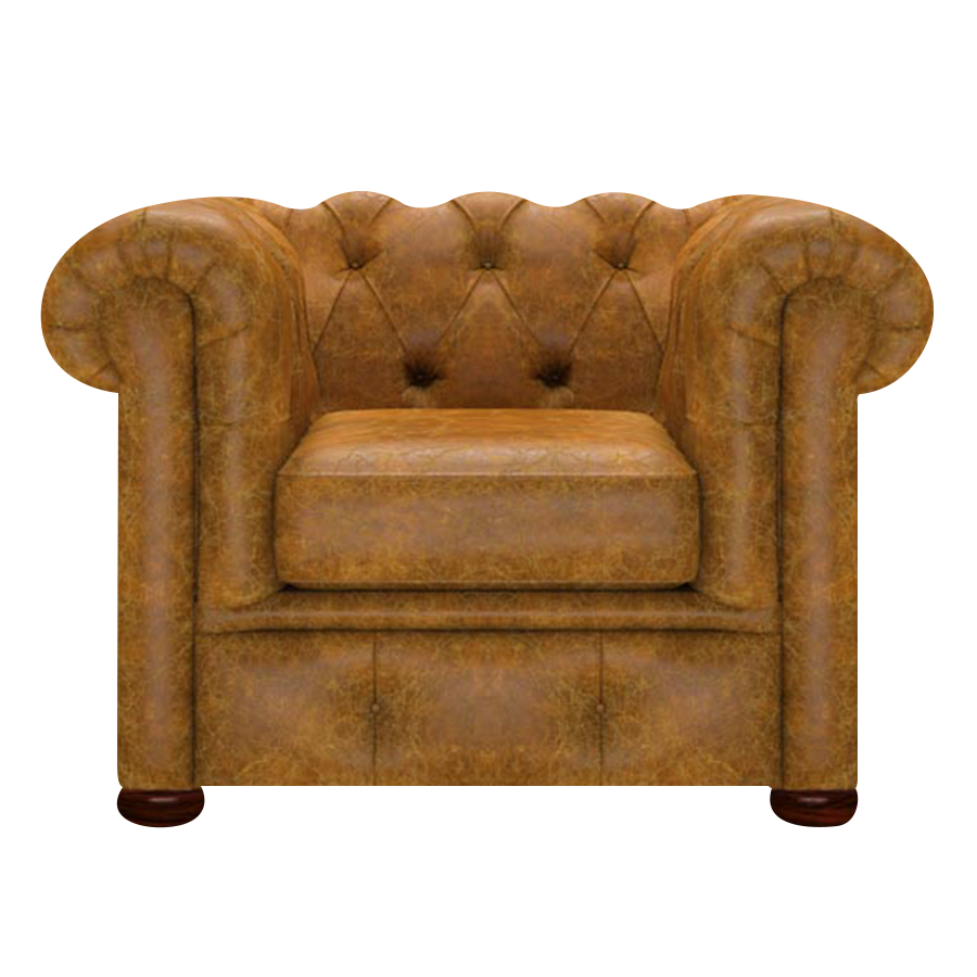 Conway Chesterfield Armchair Tudor Mustard
