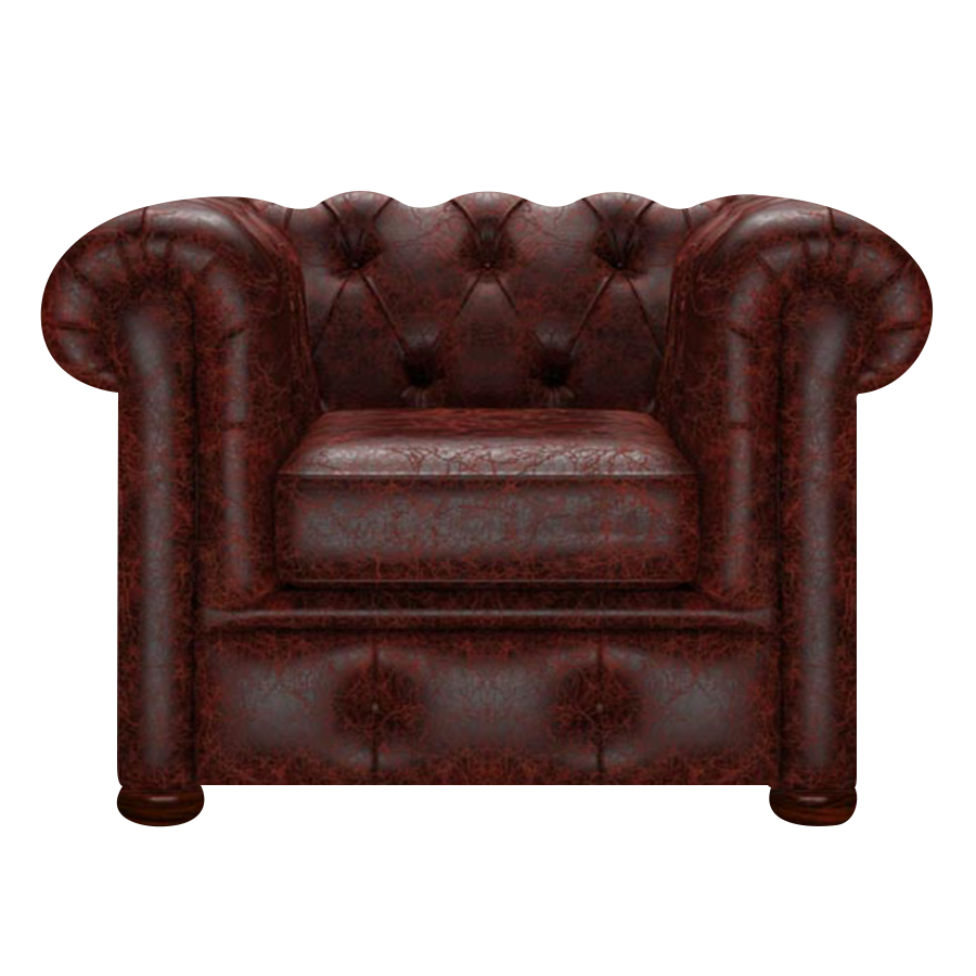 Conway Chesterfield Armchair Tudor Oxblood