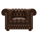 Cromwell Chesterfield Armchair Antique Autumn Tan