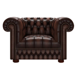 Cromwell Chesterfield Armchair Antique Brown