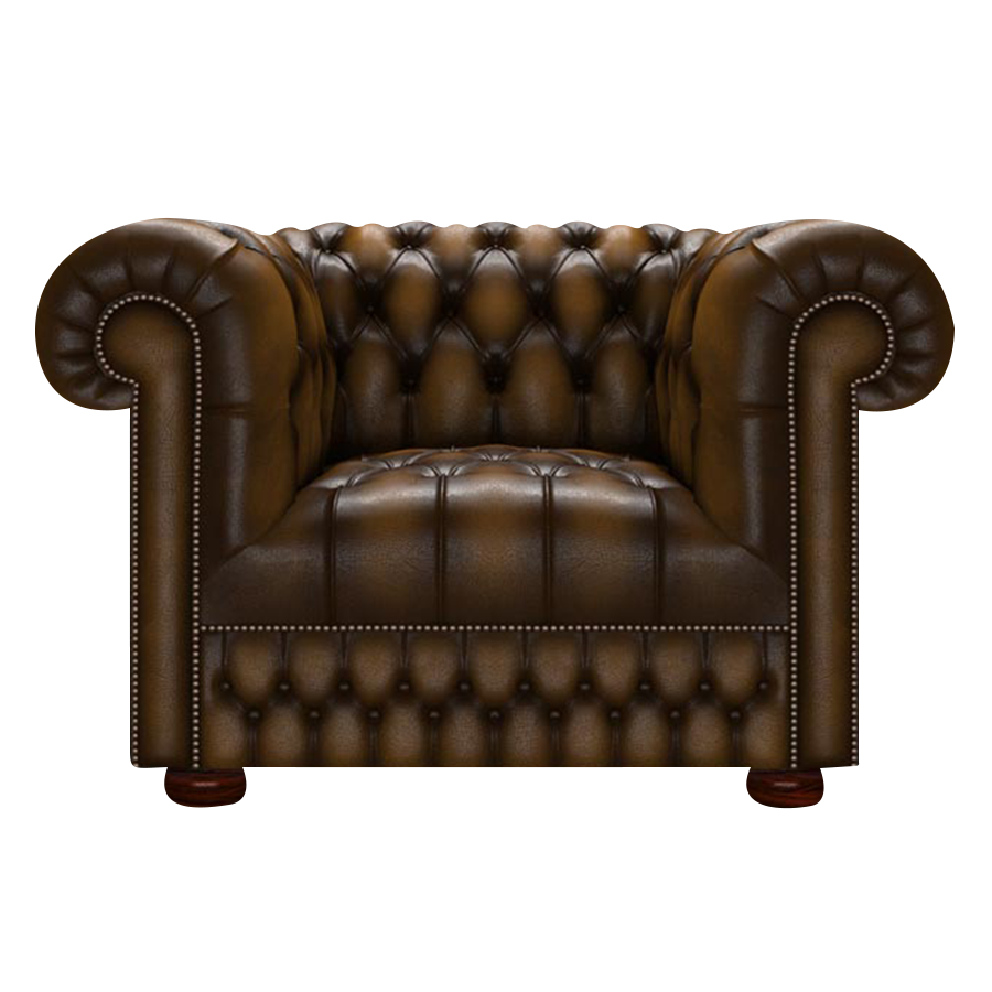 Cromwell Chesterfield Armchair Antique Gold