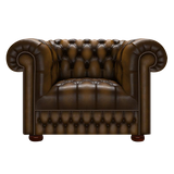 Cromwell Chesterfield Armchair Antique Gold