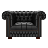 Cromwell Chesterfield Armchair Birch Black