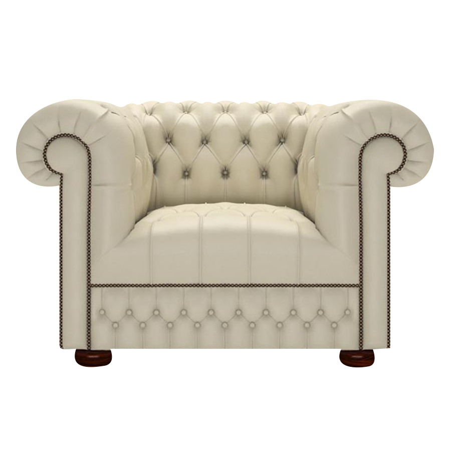 Cromwell Chesterfield Armchair Birch Ivory