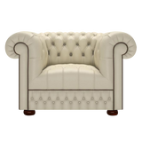 Cromwell Chesterfield Armchair Birch Ivory