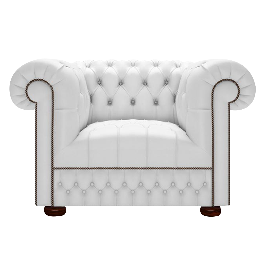 Cromwell Chesterfield Armchair Birch White