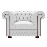 Cromwell Chesterfield Armchair Birch White