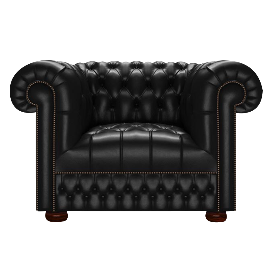 Cromwell Chesterfield Armchair Old English Black