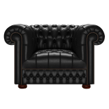 Cromwell Chesterfield Armchair Old English Black