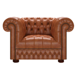 Cromwell Chesterfield Armchair Old English Bruciato