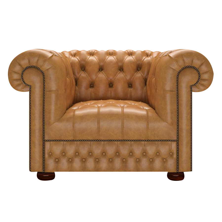 Cromwell Chesterfield Armchair Old English Buckskin