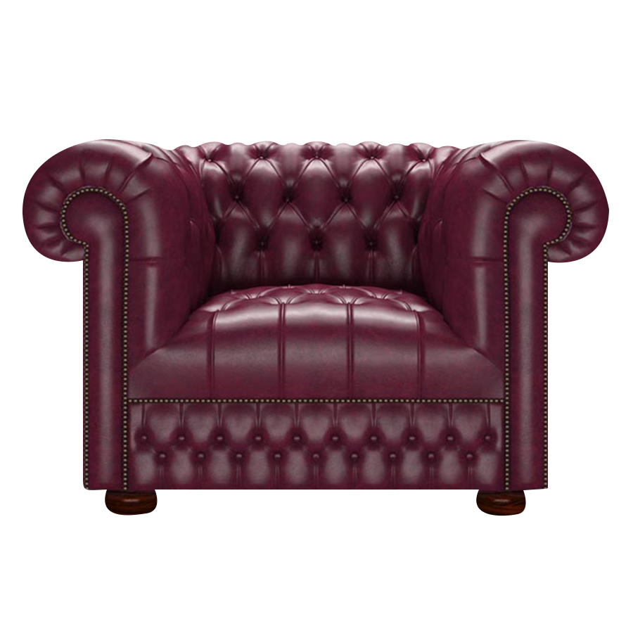 Cromwell Chesterfield Armchair Old English Burgundy