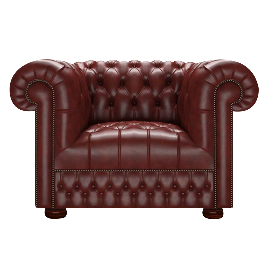 Cromwell Chesterfield Armchair Old English Chestnut