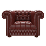 Cromwell Chesterfield Armchair Old English Chestnut