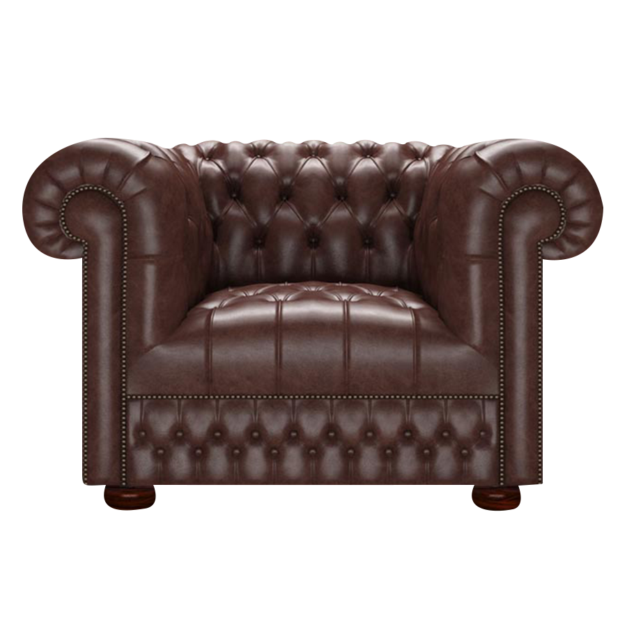 Cromwell Chesterfield Armchair Old English Dark Brown