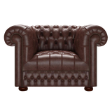 Cromwell Chesterfield Armchair Old English Dark Brown